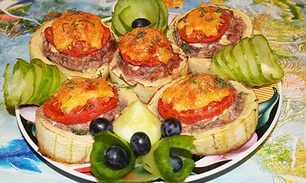 Калорийность фаршированных кабачков