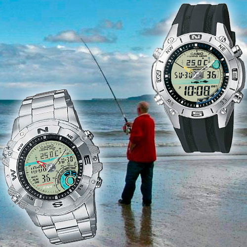 Casio Fishing — серия наручных часов с барометром