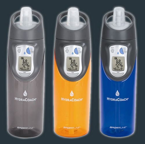 Sportline HydraCoach Intelligent Water Bottle, умная бутылка, гаджет для спорта и активного отдыха, интернет вещей