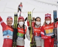 Женская сборная России по лыжным гонкам взяла серебро на эстафете ЧМ